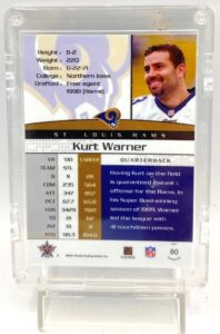 2001 Vanguard Blue Insert Card #80 Kurt Warner (5)