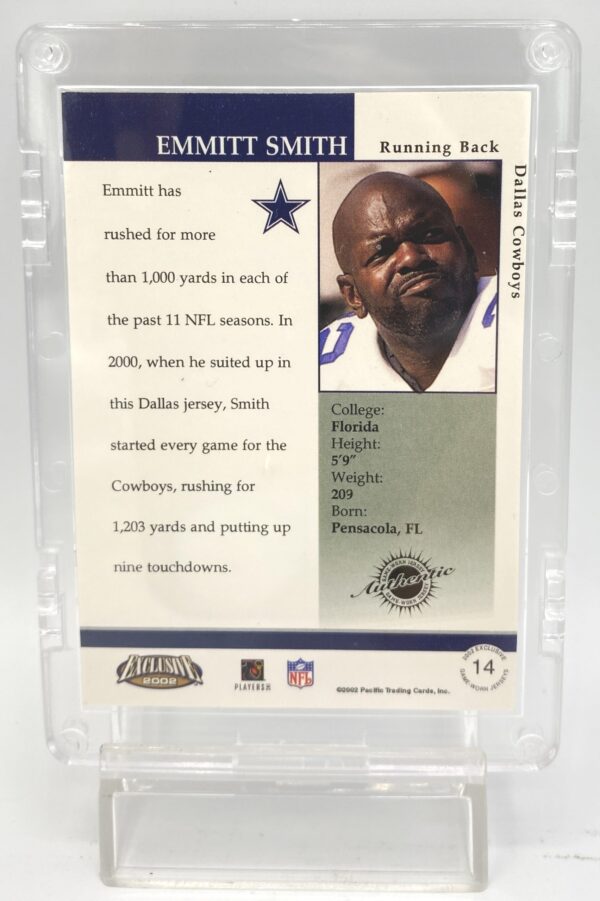 2002 Pacific Trading Cards Exclusive Emmitt Smith Card #14 (5) 2002 Pacific Trading Cards Exclusive Emmitt Smith Card #14 (5)