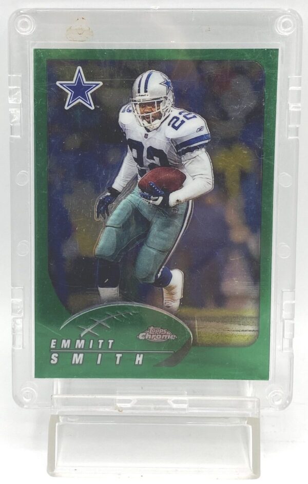 2002 Topps Chrome Emmitt Smith Card #108 (Vintage NFL Running Back  #22-Dallas Cowboys) "Rare-Vintage" (2002) | Now And Then Collectibles