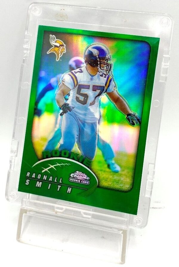2002 Topps Chrome Rookie Refractor Card #185 Raonall Smith (4) 2002 Topps Chrome Rookie Refractor Card #185 Raonall Smith (4)