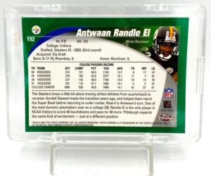 2002 Topps Chrome Rookie Refractor Card #192 Antwaan Randle El (5)