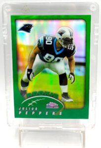 2002 Topps Chrome Rookie Refractor Card #214 Julius Peppers (1)