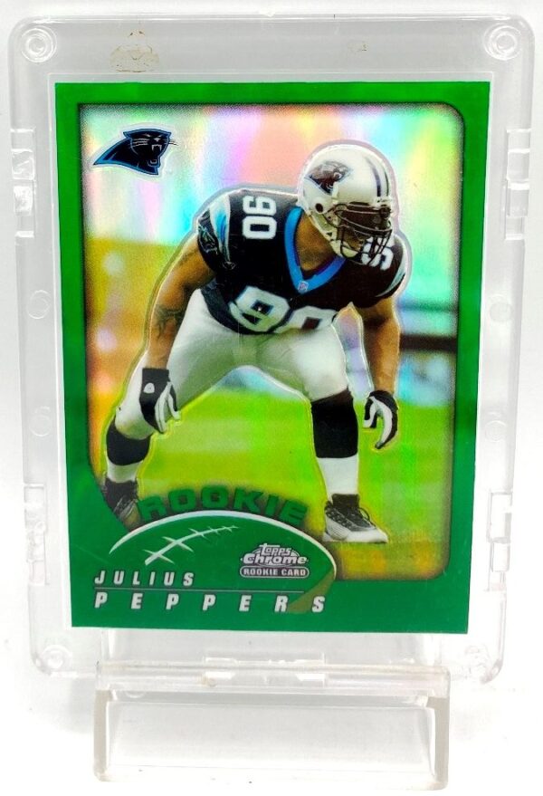 2002 Topps Chrome Rookie Refractor Card #214 Julius Peppers (2)