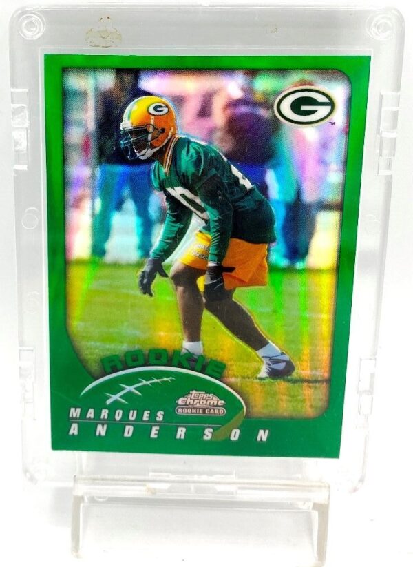 2002 Topps Chrome Rookie Refractor Card #257 Marques Anderson (2) 2002 Topps Chrome Rookie Refractor Card #257 Marques Anderson (2)