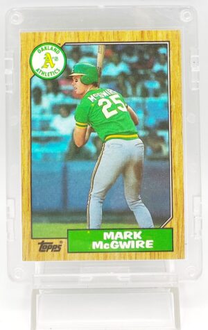 1987 Topps Rookie Card #366 Mark McGwire (1)