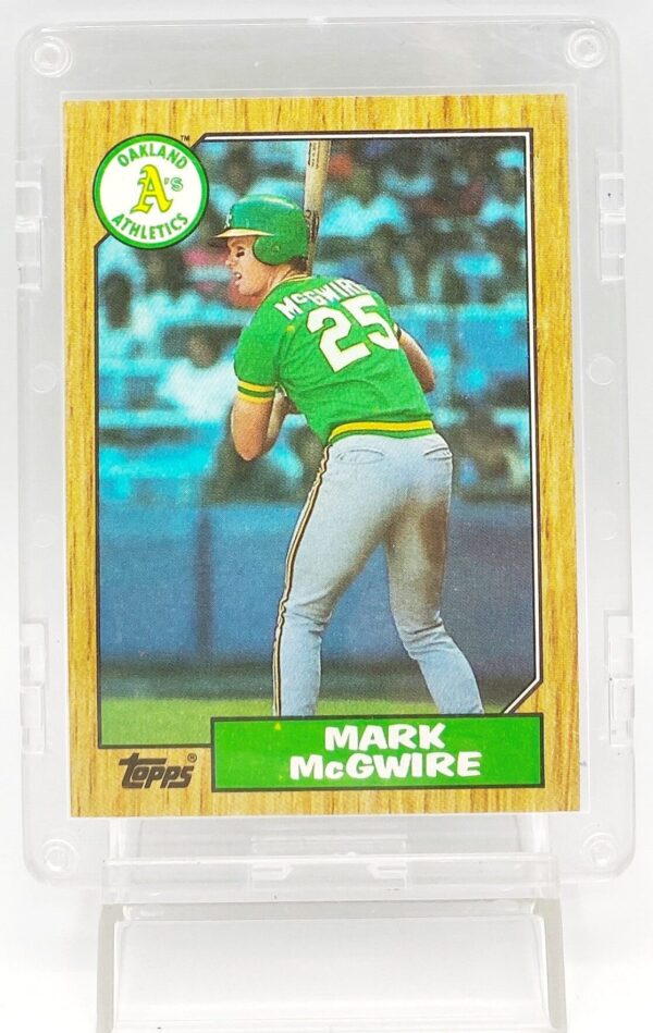 1987 Topps Rookie Card #366 Mark McGwire (1) 1987 Topps Rookie Card #366 Mark McGwire (1)