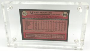 1989 Topps Card #70 Mark McGwire (5)