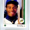 1989 Upper Deck Card #1 Ken Griffey Jr (Vintage "Rookie" MLB-Seattle Mariners Outfield-Jersey #24) "Rare-Vintage" (1989)