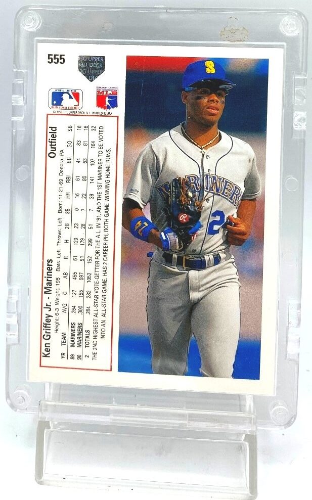 1991 Upper Deck Card 555 Ken Griffey Jr (Vintage MLBSeattle Mariners