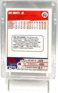1990 Fleer Card #513 Ken Griffey Jr (5)