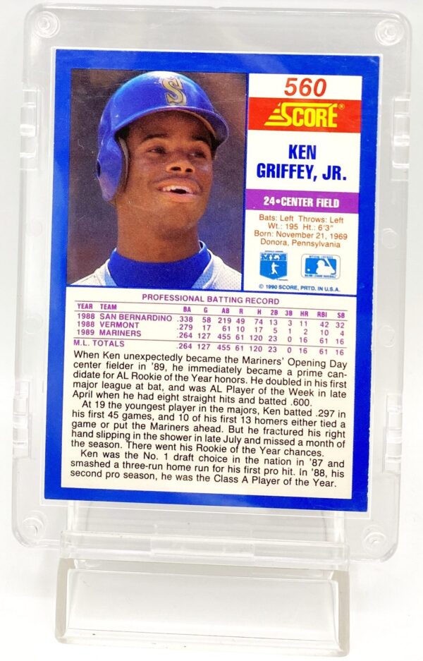 1990 Score Card #560 Ken Griffey Jr (5)