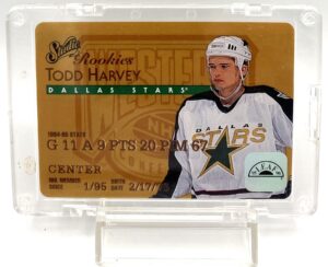 1995-96 Leaf Studio Rookies Insert Card #9 of 20 Todd Harvey (2)