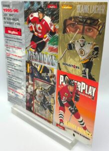 1995-96 Skybox Impact NHL-Hockey Promo-Sample Sheet (4-Cards) (3)