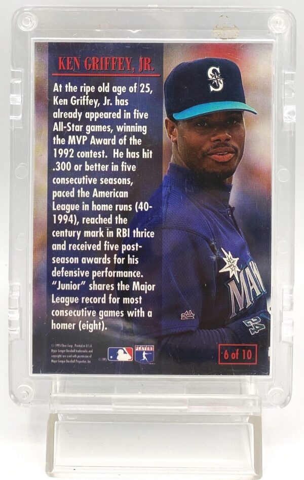 1995 Fleer '95 Diamond Tribute Card #6 of 10 Ken Griffey Jr (5) 1995 Fleer '95 Diamond Tribute Card #6 of 10 Ken Griffey Jr (5)
