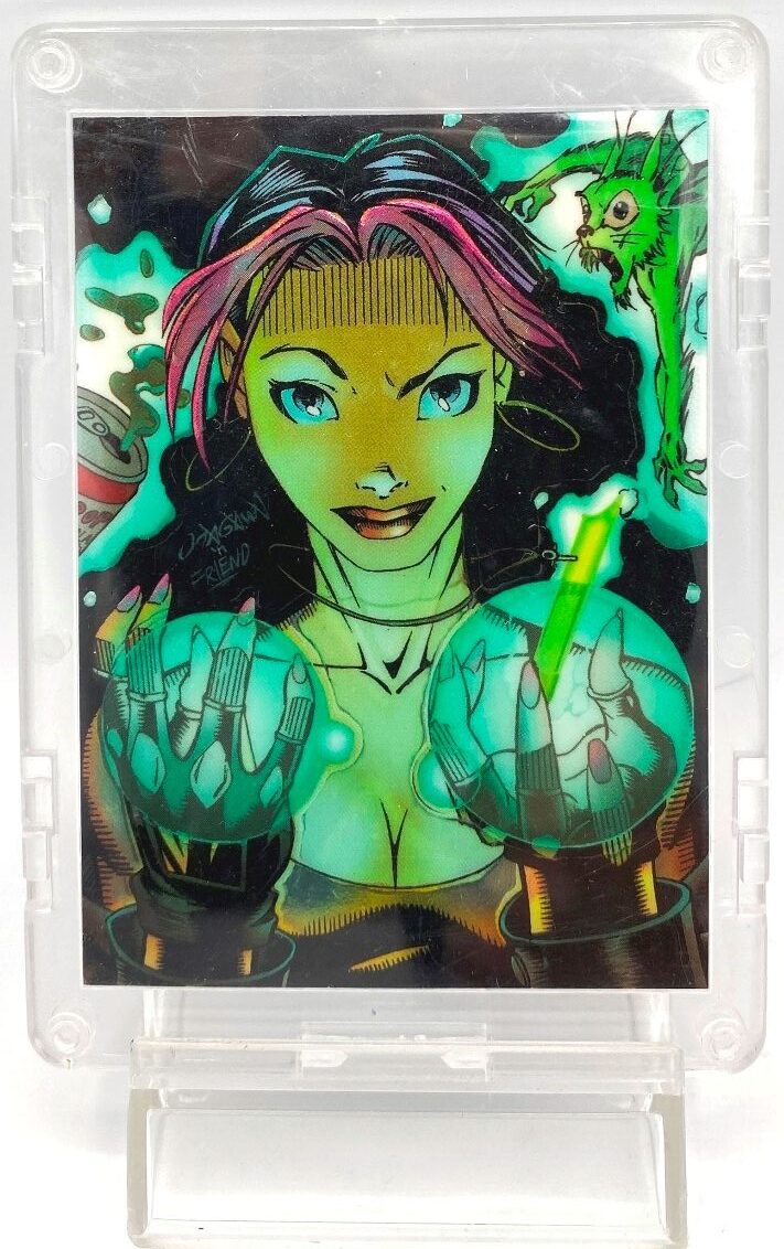 1995 Gen 13 Glow In The Dark Chromium Chase Card #GL6 Freefall (2)
