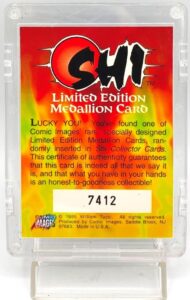 1995 Shi Series-1 Limited Edition Medallion Card 7412 (Lucky You) (5)