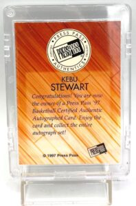 1997 Press Pass Authentic Rookie Kebu Stewart (6)