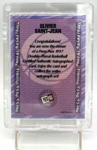 1997 Press Pass Double Threat Rookie Olivier Saint-Je (6)