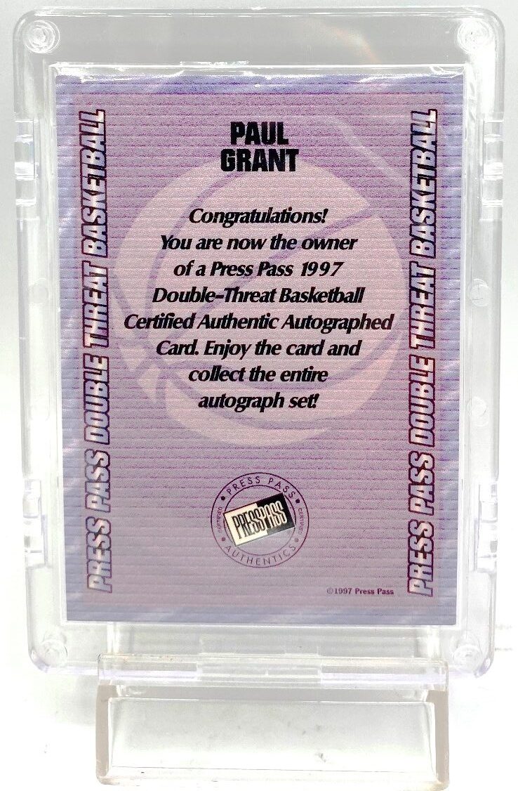 1997 Press Pass Double Threat Rookie Paul Grant (6)