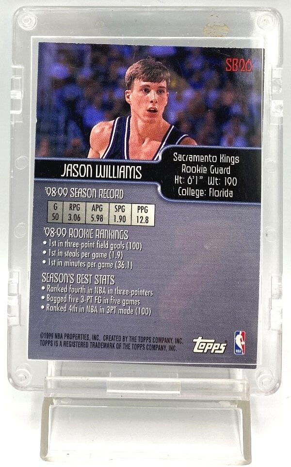 1998-99 Topps Season's Best Jason Williams Rookie (6)