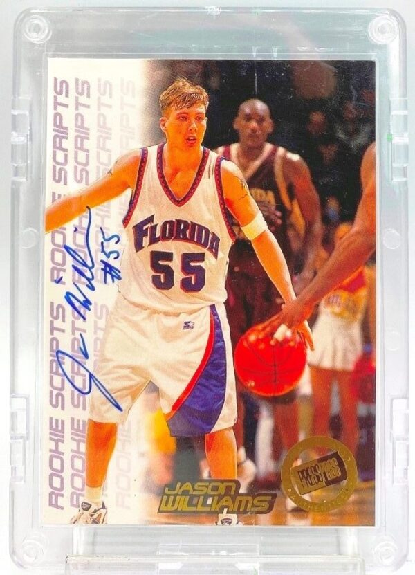 1998 Press Pass Rookie Scripts Jason Williams Autograph (3)