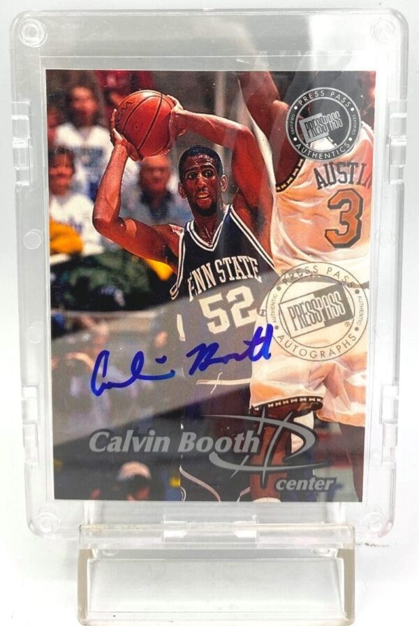 1999 Press Pass Authentics Rookie Calvin Booth (1) 1999 Press Pass Authentics Rookie Calvin Booth (1)