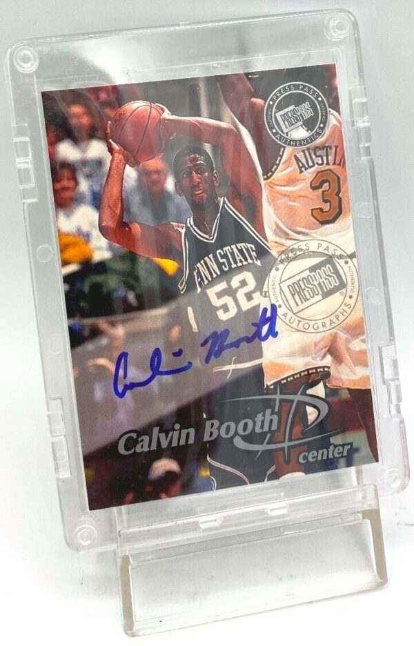 1999 Press Pass Authentics Rookie Calvin Booth (4) 1999 Press Pass Authentics Rookie Calvin Booth (4)