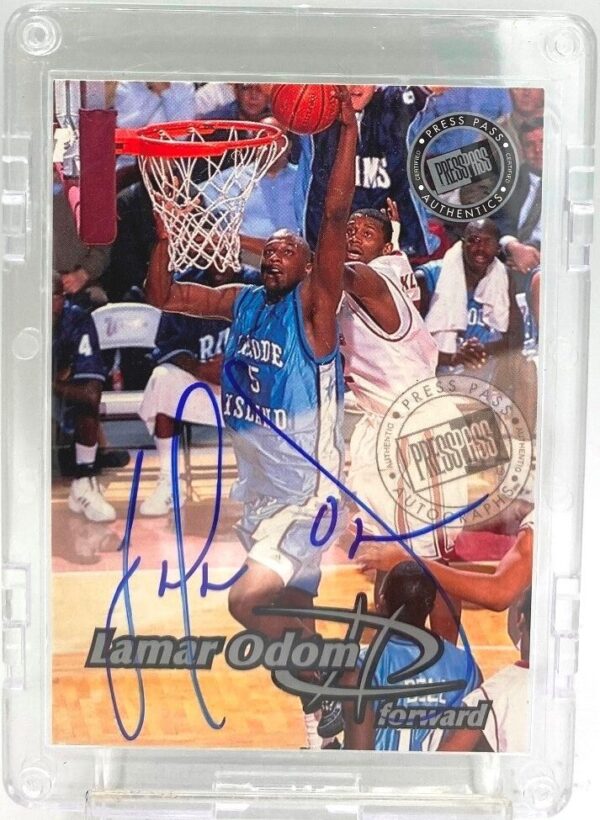 1999 Press Pass Authentics Rookie Lamar Odom (4)