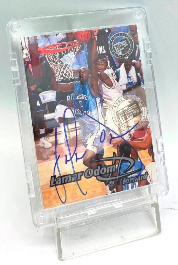 1999 Press Pass Authentics Rookie Lamar Odom (5)