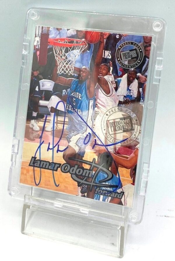 1999 Press Pass Authentics Rookie Lamar Odom (6)