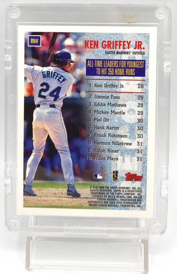 1999 Topps Record Numbers Insert Card #RN4 Ken Griffey Jr (5) 1999 Topps Record Numbers Insert Card #RN4 Ken Griffey Jr (5)
