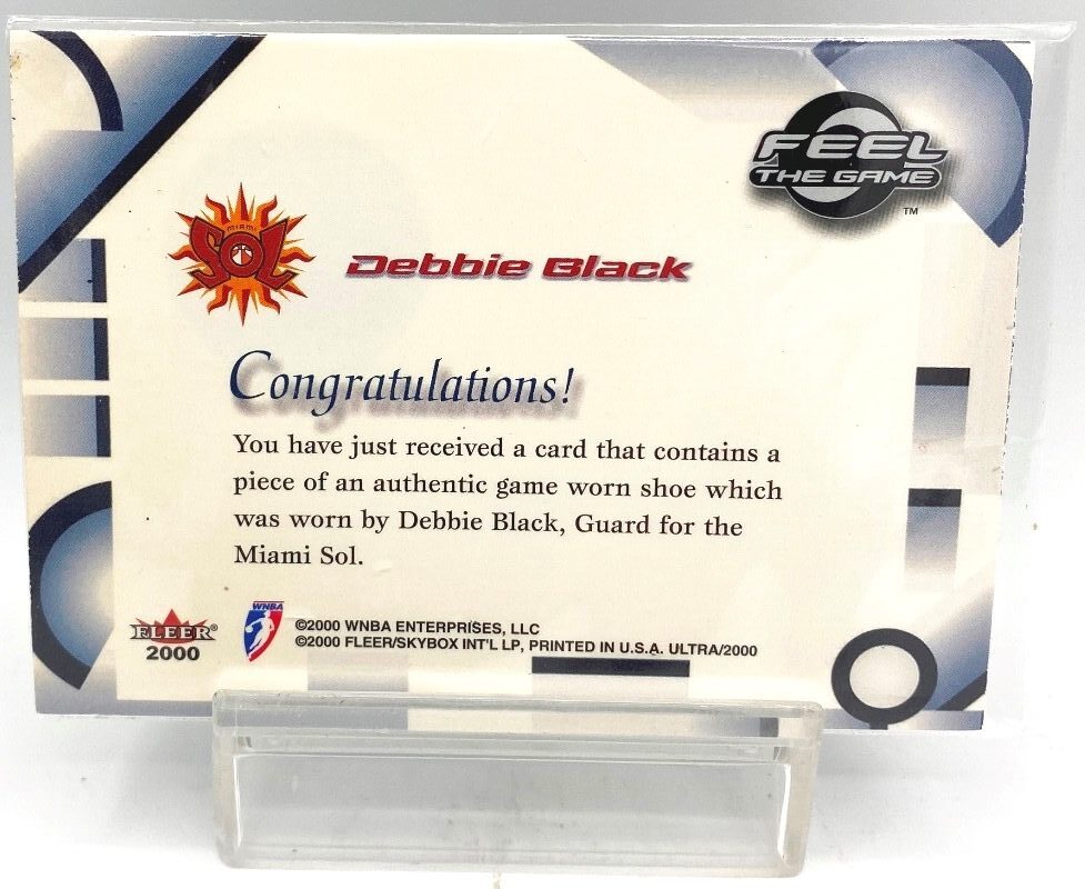 2000 Fleer Feel THe Game (Game Worn Shoe) Debbie Black (5)