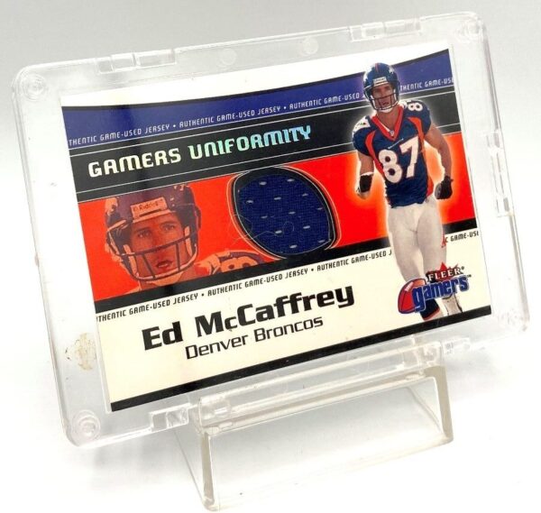 2000 Fleer Gamers Uniformity Ed McCaffrey (Game Used Jersey) Congratulations (3)