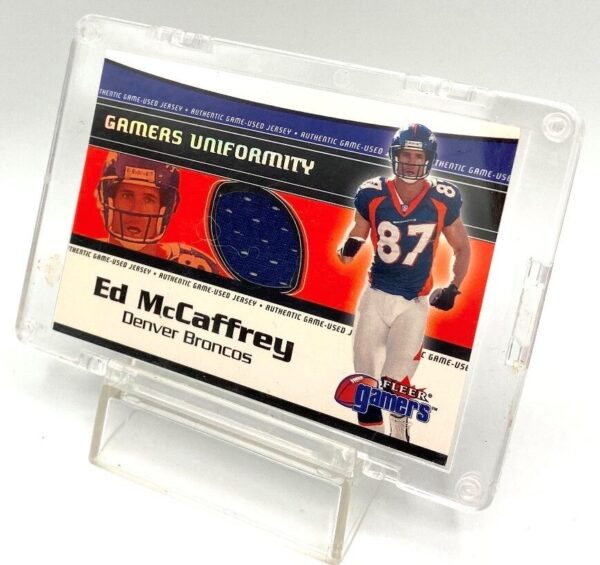 2000 Fleer Gamers Uniformity Ed McCaffrey (Game Used Jersey) Congratulations (4)