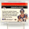 2000 Fleer Gamers Uniformity Ed McCaffrey (Game Used Jersey) Congratulations (5)