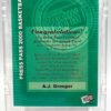2000 Press Pass Authentics Rookie A J Granger (6)