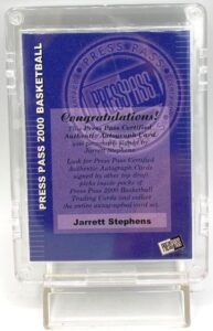 2000 Press Pass Authentics Rookie Jarrett Stephens (6)