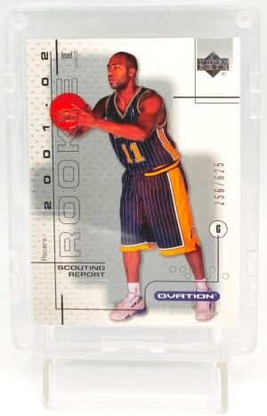 2001-02 Upper Deck Ovation Rookie Card #96 Jamaal Tinsley (2) 2001-02 Upper Deck Ovation Rookie Card #96 Jamaal Tinsley (2)