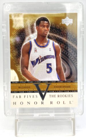 2001-02 Upper Deck The Rookies Card #F5-R5  Kwame Brown (1)