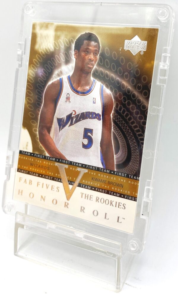 2001-02 Upper Deck The Rookies Card #F5-R5 Kwame Brown (4) 2001-02 Upper Deck The Rookies Card #