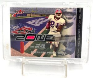 2001 Fleer Game Time Peerless Price (Game Used End Zone Pylon) Congratulations (2)