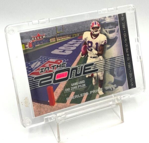 2001 Fleer Game Time Peerless Price (Game Used End Zone Pylon) Congratulations (3)