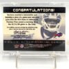2001 Fleer Game Time Peerless Price (Game Used End Zone Pylon) Congratulations (5)