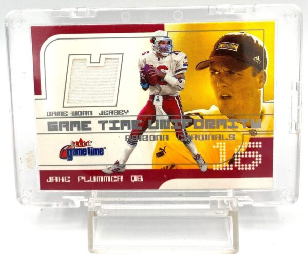 2001 Fleer Game Time Uniformity Jake Plummer (Game Worn Jersey) Congratulations (2)