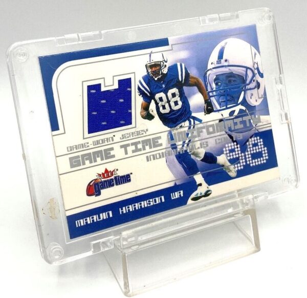 2001 Fleer Game Time Uniformity Marvin Harrison (Game Worn Jersey) Congratulations (3)
