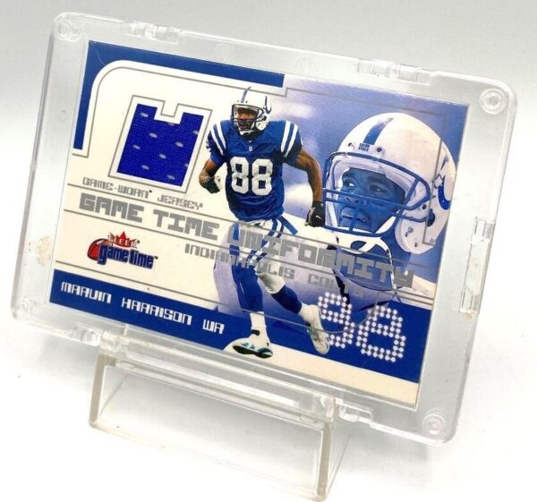 2001 Fleer Game Time Uniformity Marvin Harrison (Game Worn Jersey) Congratulations (4)