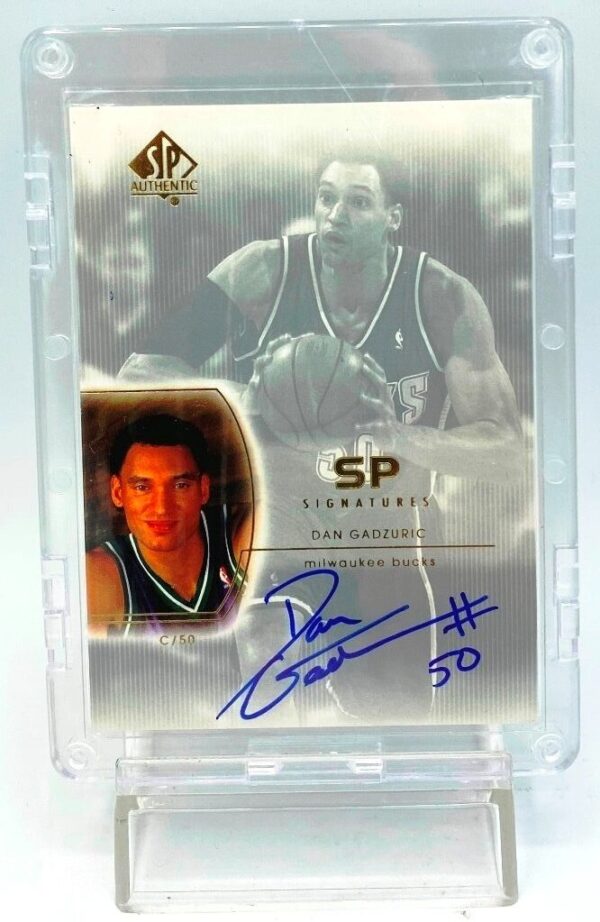 2002-03 SP Authentic Signatures Dan Gadzuric Card #DG (1) 2002-03 SP Authentic Signatures Dan Gadzuric Card #DG (1)