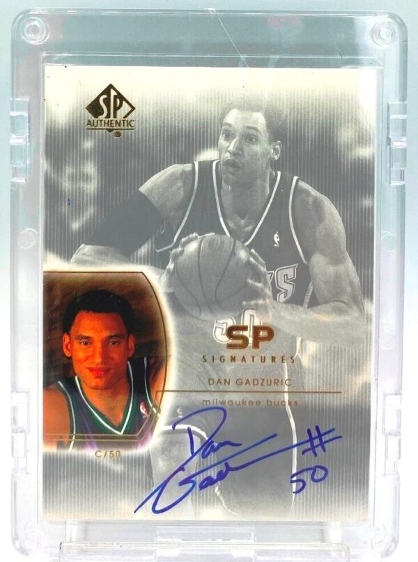 2002-03 SP Authentic Signatures Dan Gadzuric Card #DG (3) 2002-03 SP Authentic Signatures Dan Gadzuric Card #DG (3)