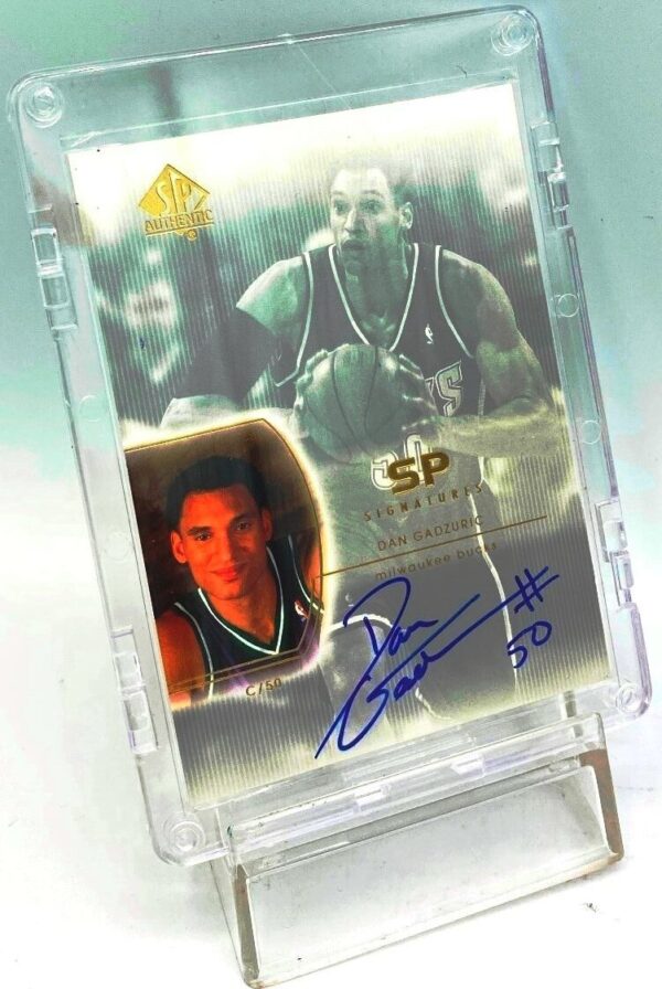 2002-03 SP Authentic Signatures Dan Gadzuric Card #DG (4) 2002-03 SP Authentic Signatures Dan Gadzuric Card #DG (4)