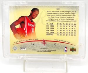 2007-08 UD SP Rookie Authentics Card #138 Aaron Brooks (5)